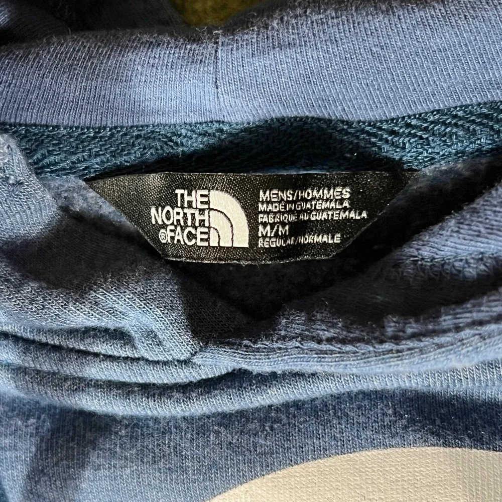 The North Face Pullover Hoodie Sweatshirt Mens Size M Blue Logo